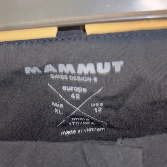 Mammut Macun Hiking Women's Classic Black Straight Leg Pants - Picture 14 of 15